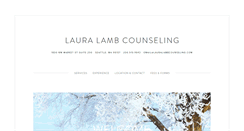 Desktop Screenshot of lauralambcounseling.com